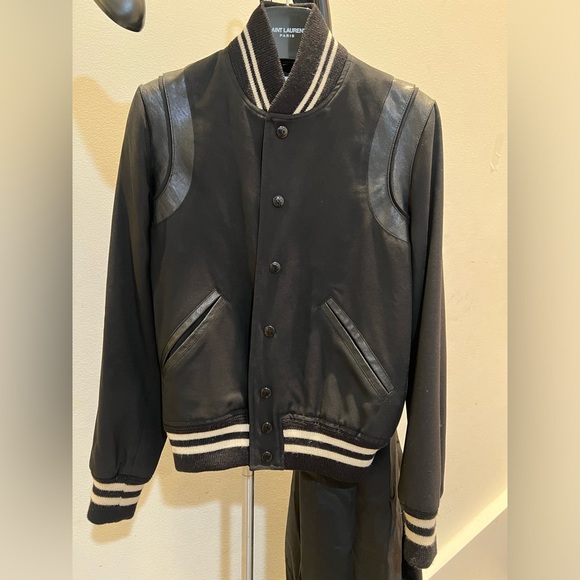 Jackets & Blazers - Rare merely used Saint Laurent Black on Black Teddy 34